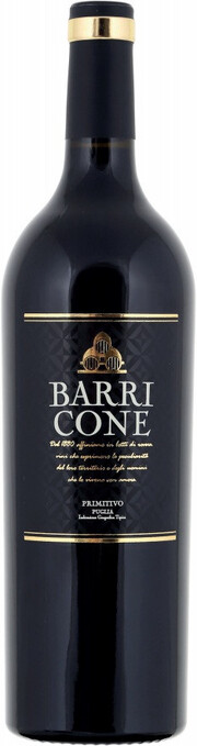 Барриконе Примитиво 1,5л сухое красное. Вино Италия