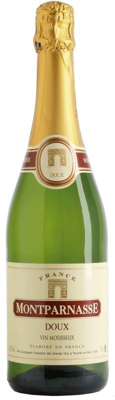 Монпарнас белое п/сладкое 0,75л. Вино Игристое Франция