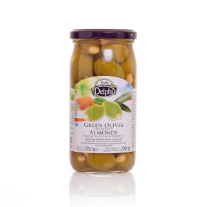 Оливки фаршированные миндалем в рассоле DELPHI 350г
